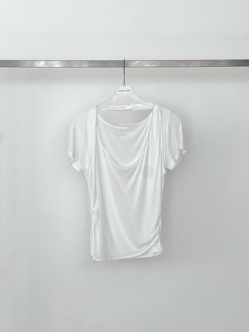 WEARABLE-L東大門實拍韓國女士新款時尚職業襯衫蕾絲衫柔軟WEARABLE襯衫/蕾絲衫圖色1