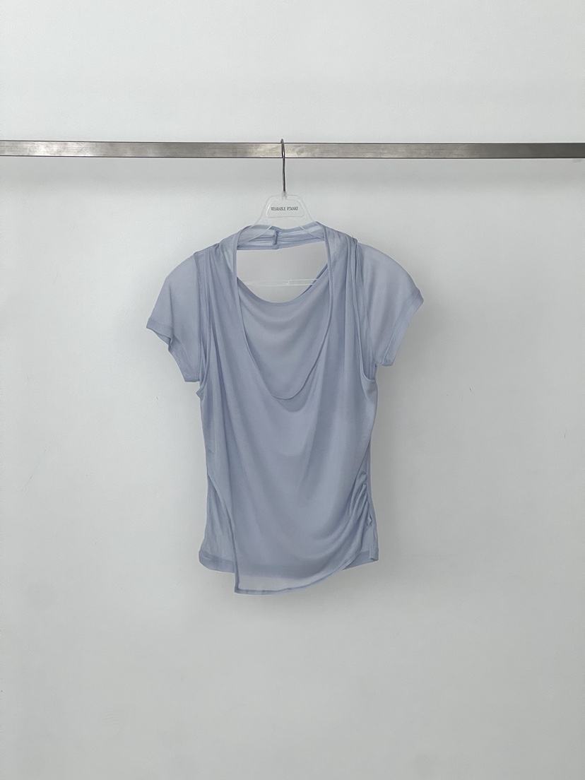 WEARABLE-L東大門實拍韓國女士新款時尚職業襯衫蕾絲衫柔軟WEARABLE襯衫/蕾絲衫圖色2