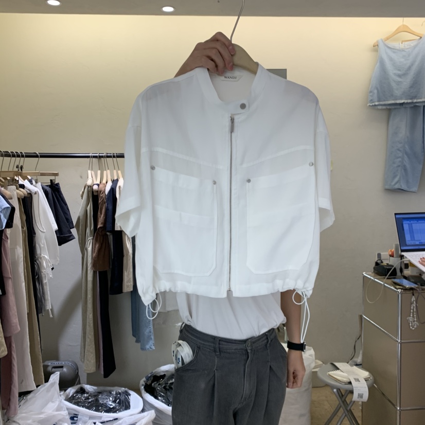 W AND J韓國直郵實拍女裝新款26夏季時尚熱賣職業人氣夾克W AND J夾克圖色2
