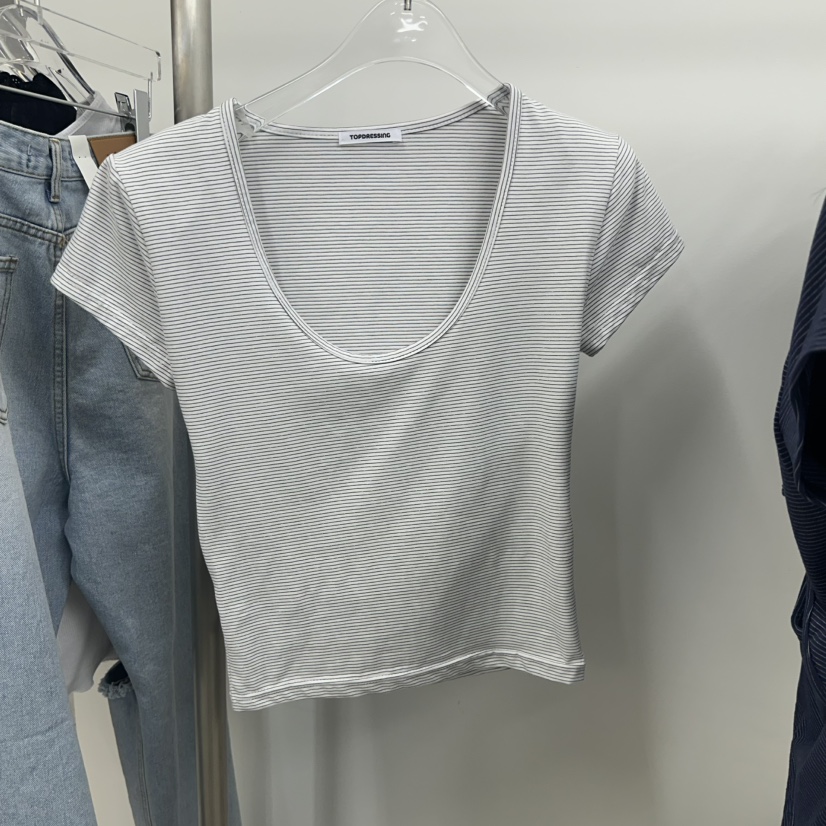 TOPDRESSING東大門實拍韓國女裝新品休閑人氣熱賣職業T恤TOPDRESSINGT恤圖色1