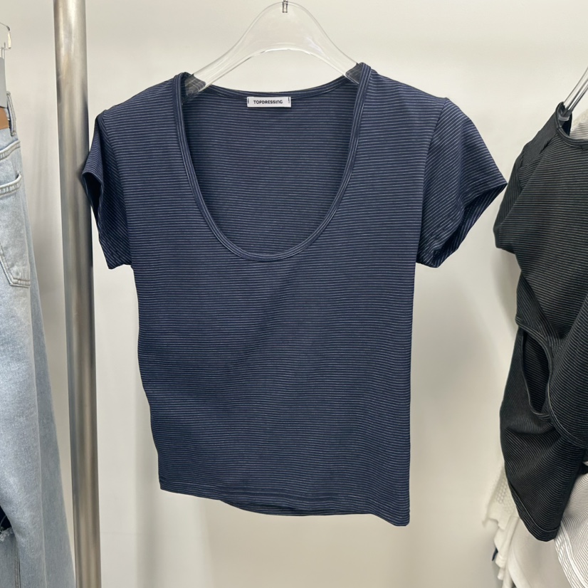 TOPDRESSING東大門實拍韓國女裝新品休閑人氣熱賣職業T恤TOPDRESSINGT恤圖色2