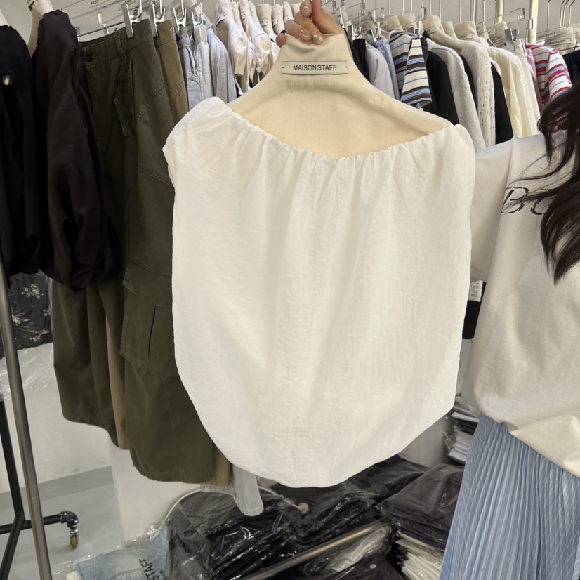 DOUBLE STANDARD/LE SMOKING/MAISONSTAFF韓國代購女士新品26春夏襯衫蕾絲衫MAISONSTAFF襯衫/蕾絲衫圖色1