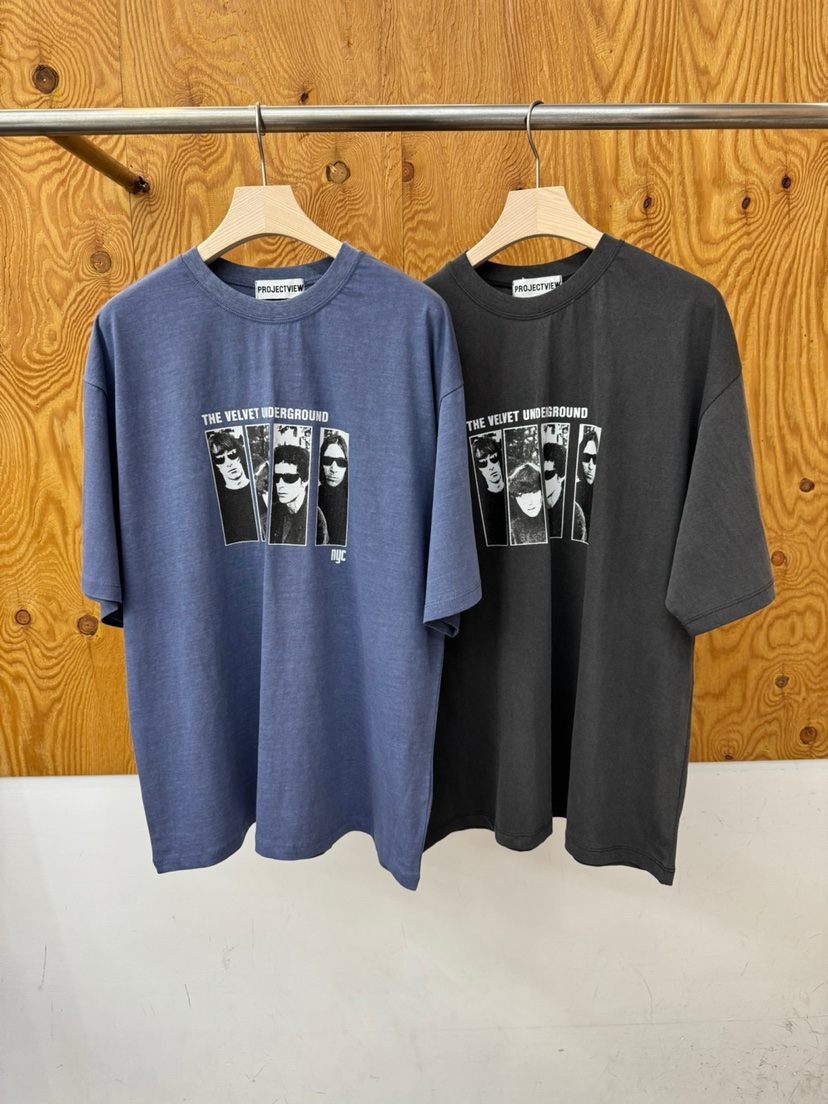 PROJECTVIEW韓國直郵實拍女裝新品26春夏人氣T恤復古絲絨PROJECTVIEWT恤