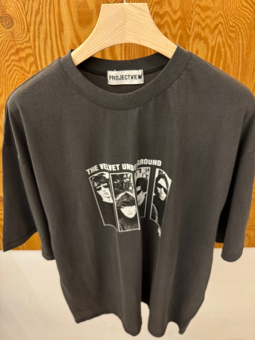 PROJECTVIEW韓國直郵實拍女裝新品26春夏人氣T恤復古絲絨PROJECTVIEWT恤