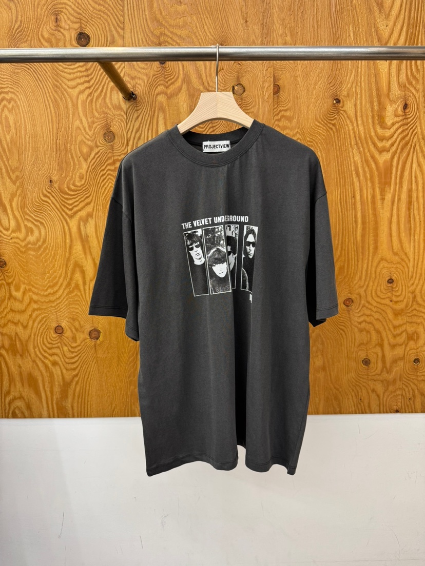 PROJECTVIEW韓國直郵實拍女裝新品26春夏人氣T恤復古絲絨PROJECTVIEWT恤圖色1