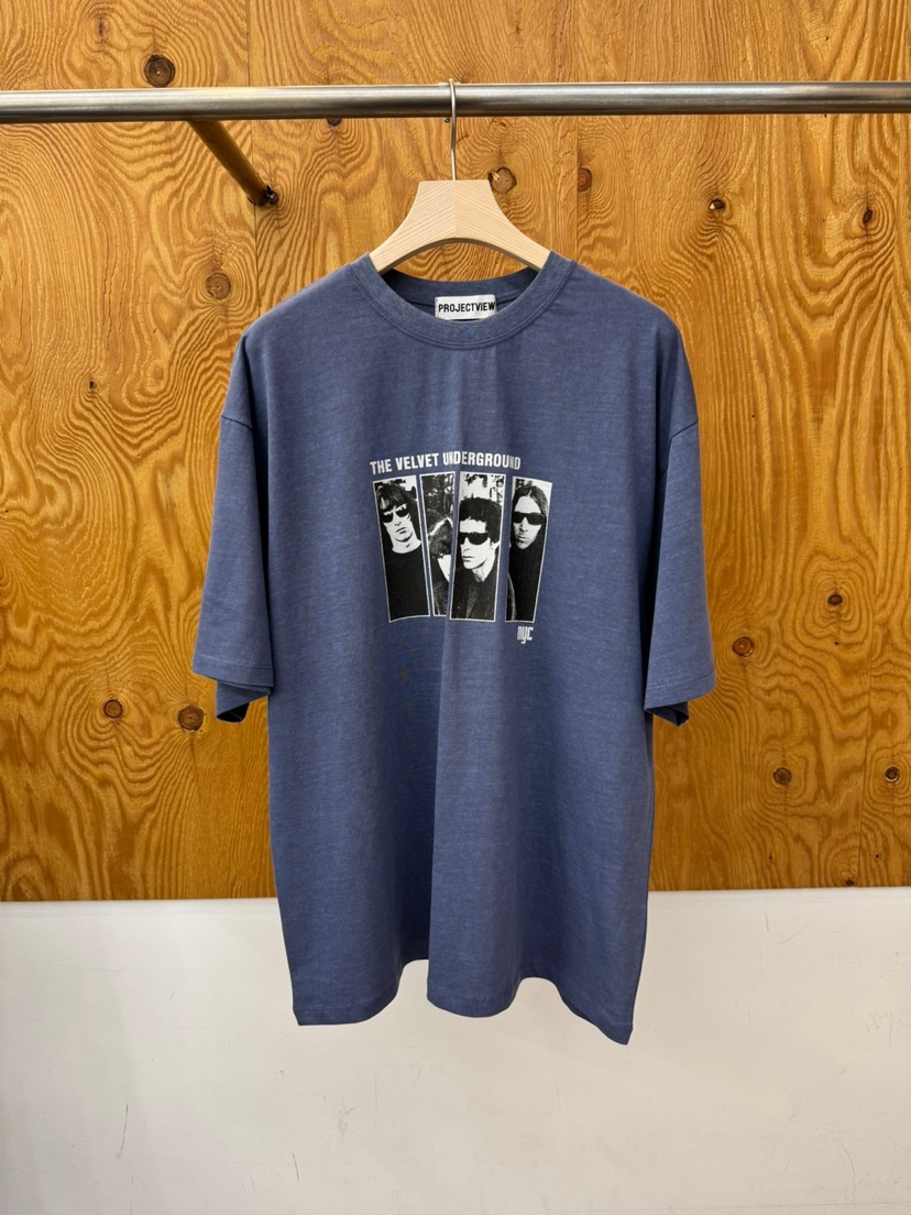 PROJECTVIEW韓國直郵實拍女裝新品26春夏人氣T恤復古絲絨PROJECTVIEWT恤圖色2
