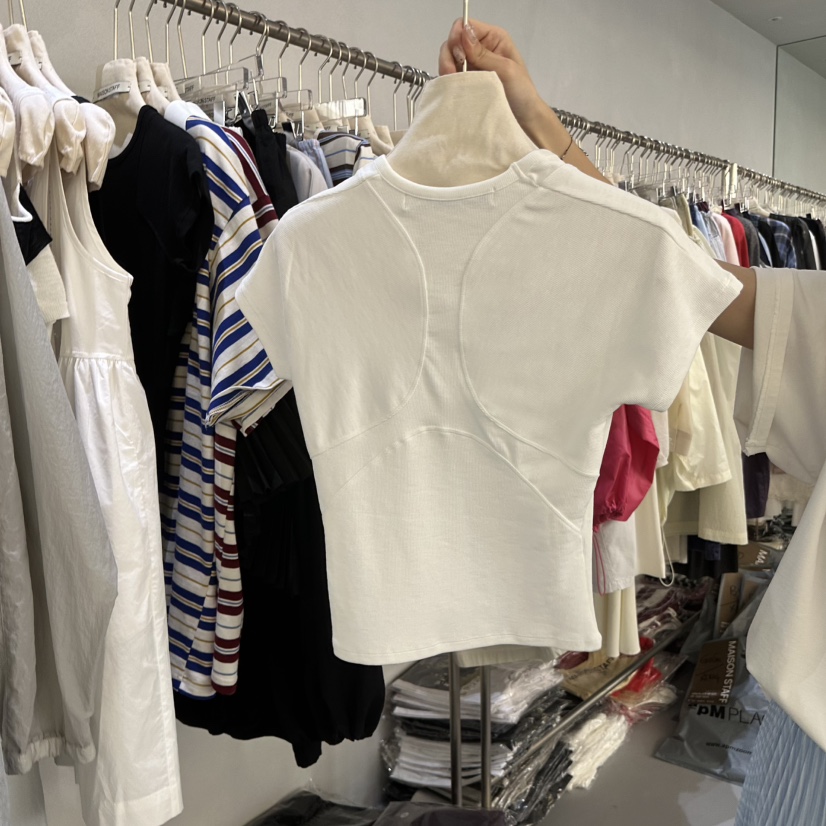 DOUBLE STANDARD/LE SMOKING/MAISONSTAFF韓國東大門直郵女士新品職業T恤MAISONSTAFFT恤