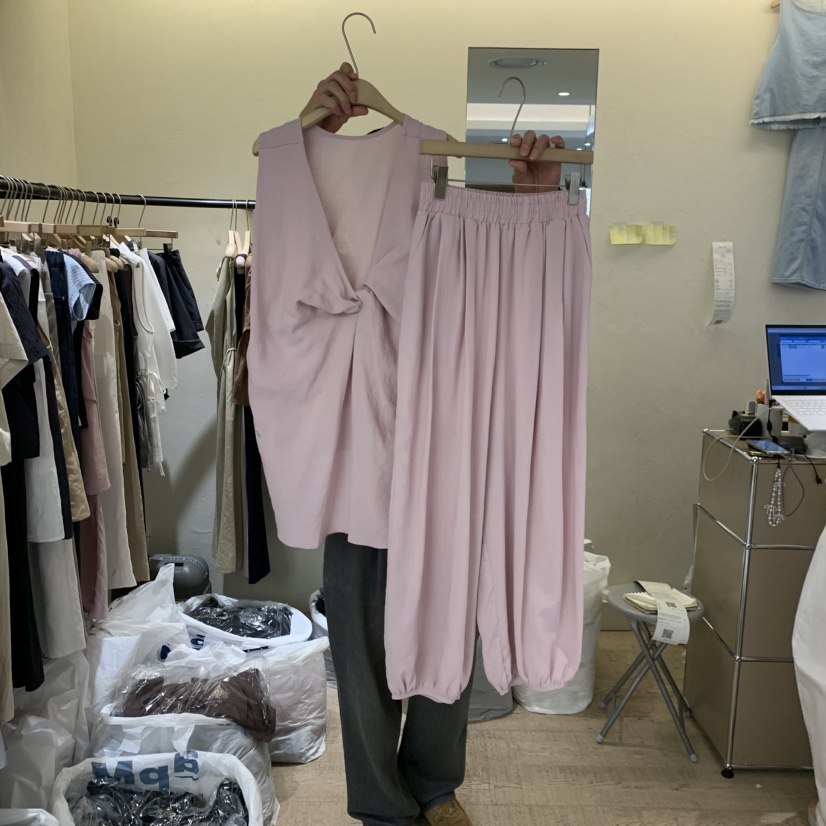 W AND J韓國東大門直郵女士新品26春夏26夏季職業套裝套裝W AND J套裝