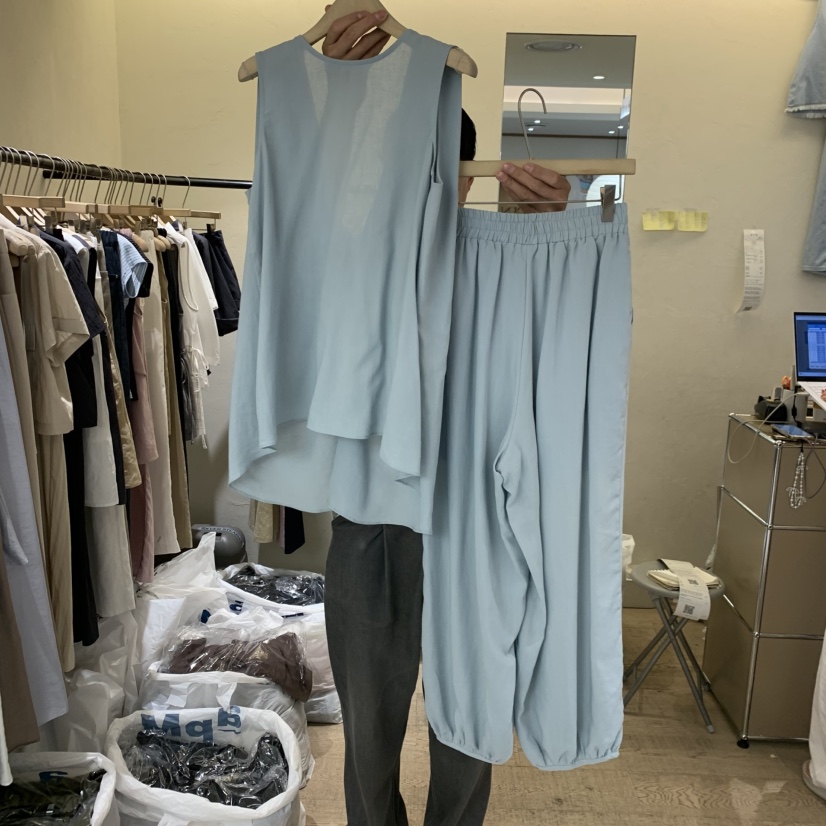 W AND J韓國東大門直郵女士新品26春夏26夏季職業套裝套裝W AND J套裝圖色1