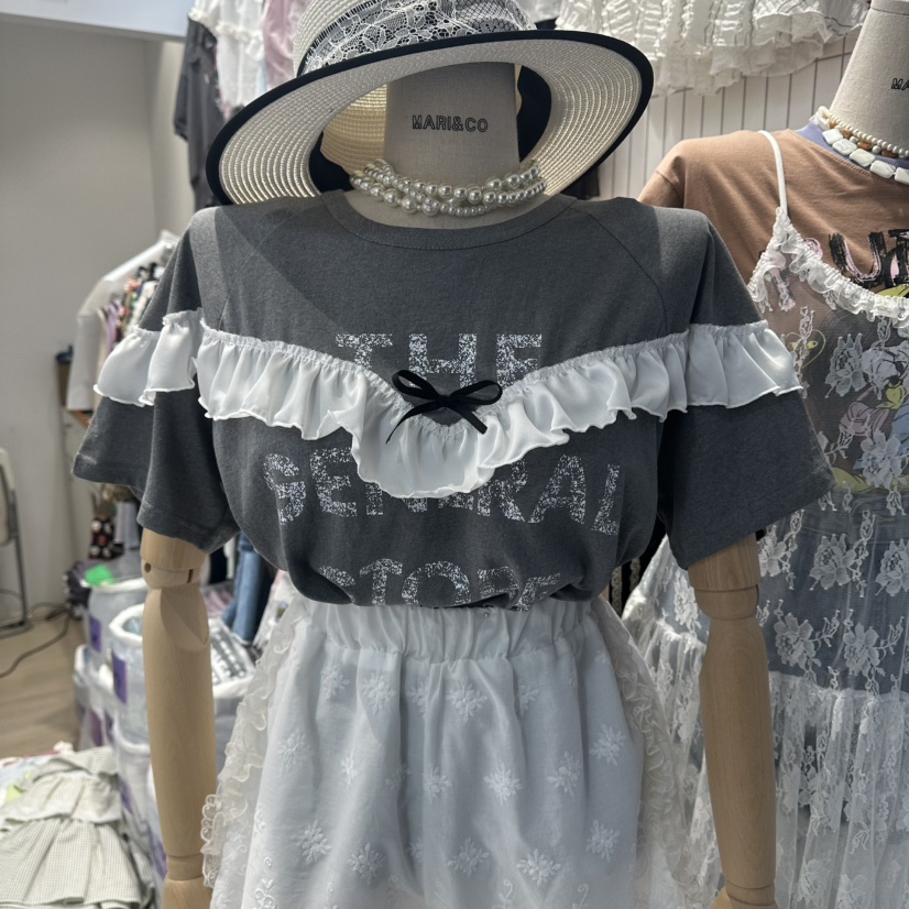 MARI CO韓國東大門直郵女裝新品時尚休閑26春夏熱賣職業T恤MARI COT恤圖色2