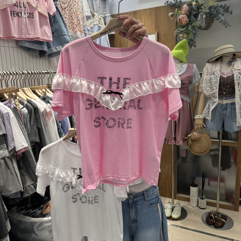 MARI CO韓國東大門直郵女裝新品時尚休閑26春夏熱賣職業T恤MARI COT恤圖色3