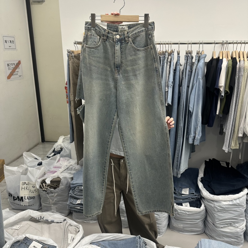 PAI韓國東大門代購女士新款時尚26夏季26春夏人氣職業牛仔褲[PΛi]_PAi牛仔褲圖色1