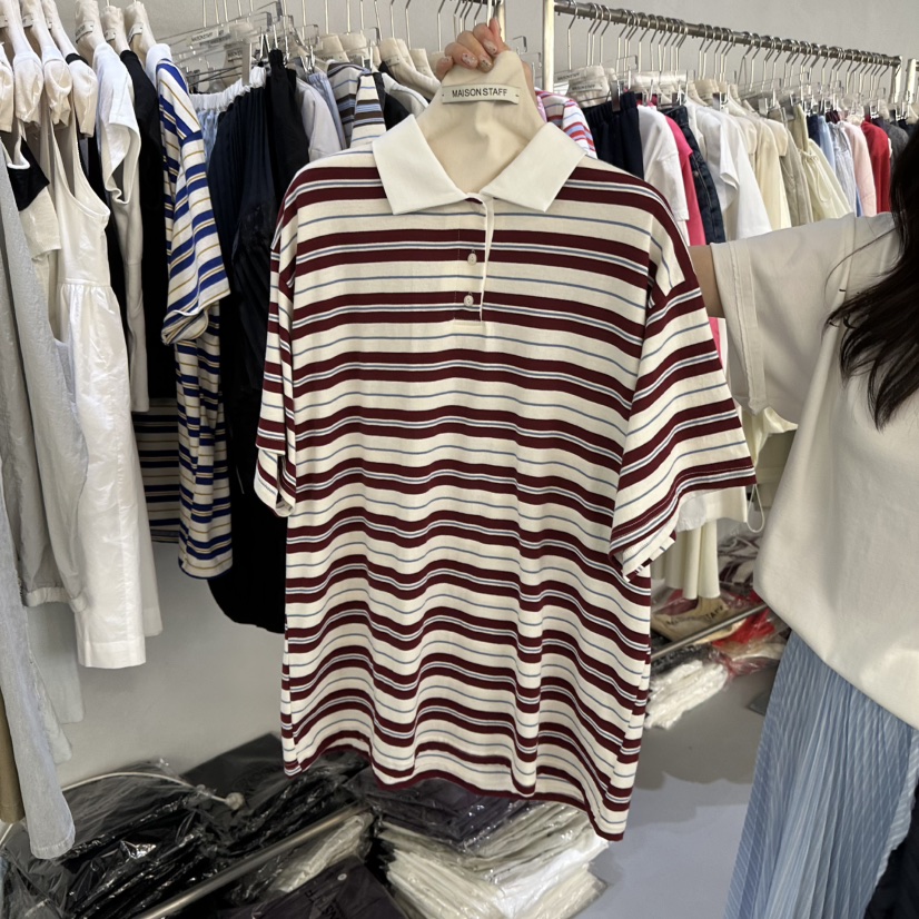 DOUBLE STANDARD/LE SMOKING/MAISONSTAFF東大門實拍韓國女士新品26夏季T恤MAISONSTAFFT恤圖色2