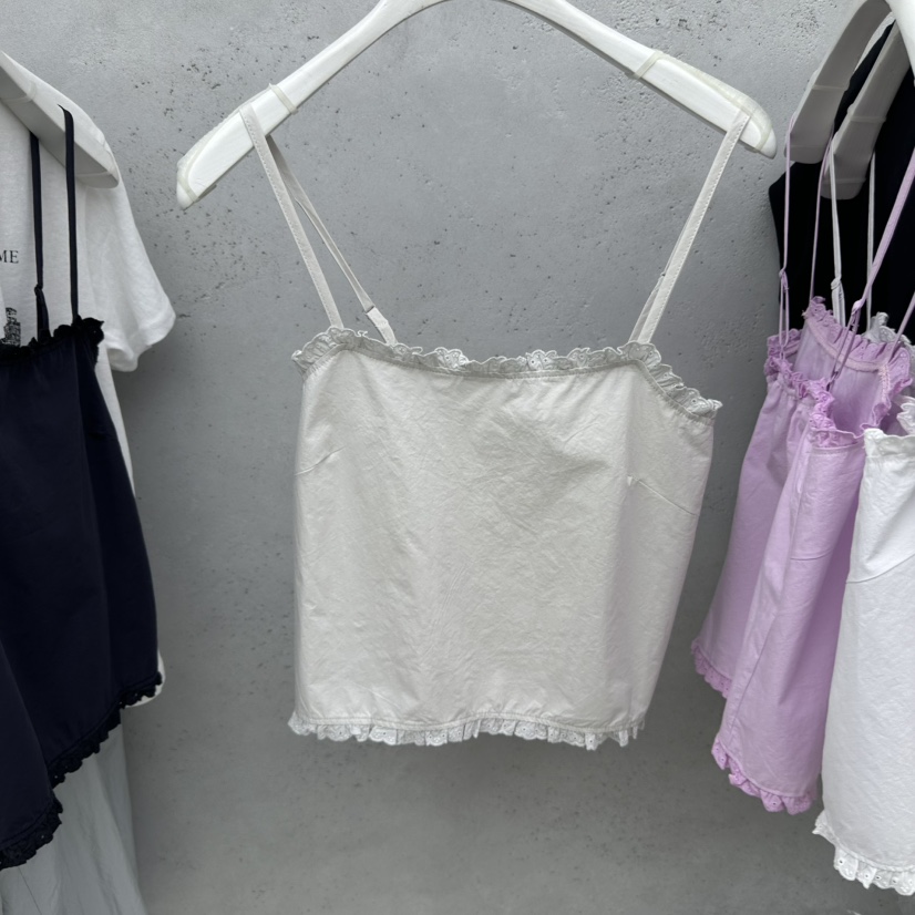 SIXTEEN東大門實拍韓國女士新品人氣休閑26春夏時尚吊帶背心SIXTEEN吊帶/背心圖色3米色