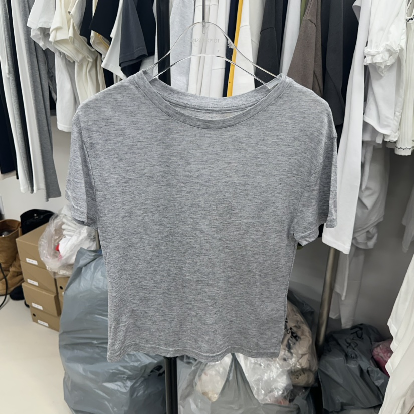 TOPDRESSING韓國直郵實拍女士新款人氣時尚職業26夏季T恤天絲TOPDRESSINGT恤圖色2