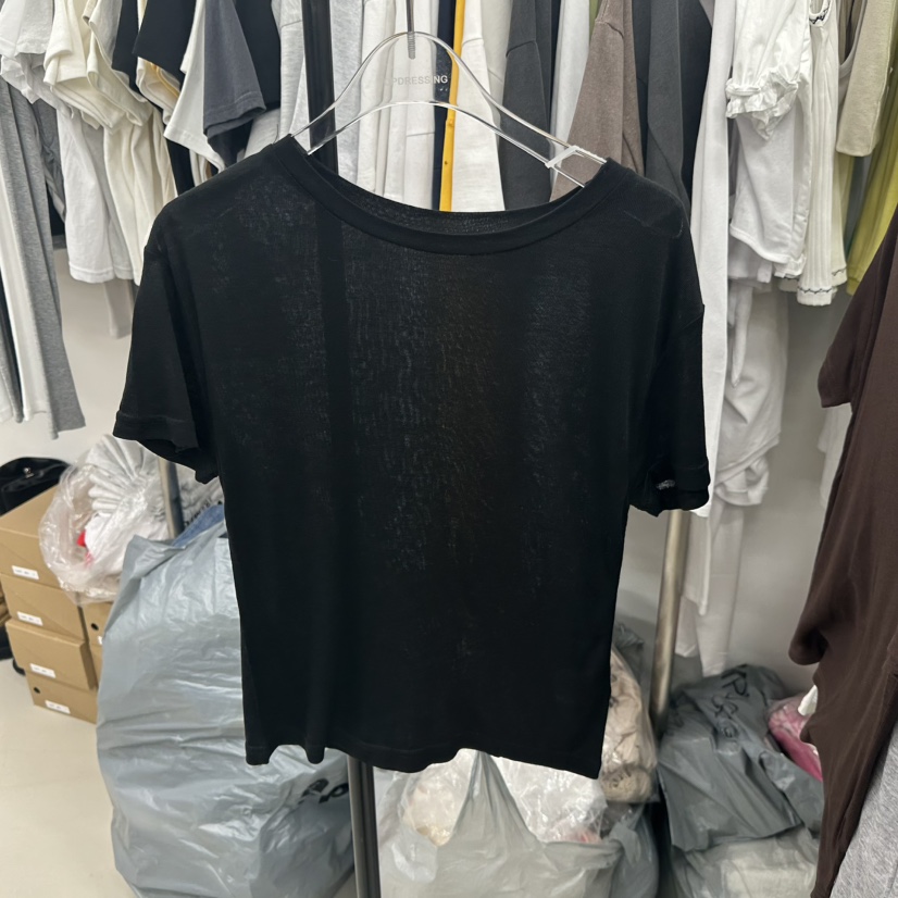 TOPDRESSING韓國直郵實拍女士新款人氣時尚職業26夏季T恤天絲TOPDRESSINGT恤圖色4