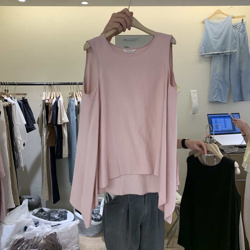 W AND J韓國東大門直郵女裝新品推薦休閑人氣職業吊帶背心W AND J吊帶/背心圖色2