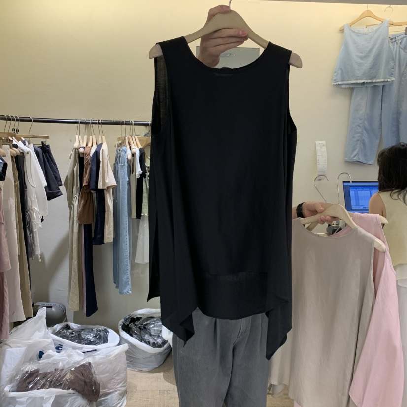 W AND J韓國東大門直郵女裝新品推薦休閑人氣職業吊帶背心W AND J吊帶/背心圖色3