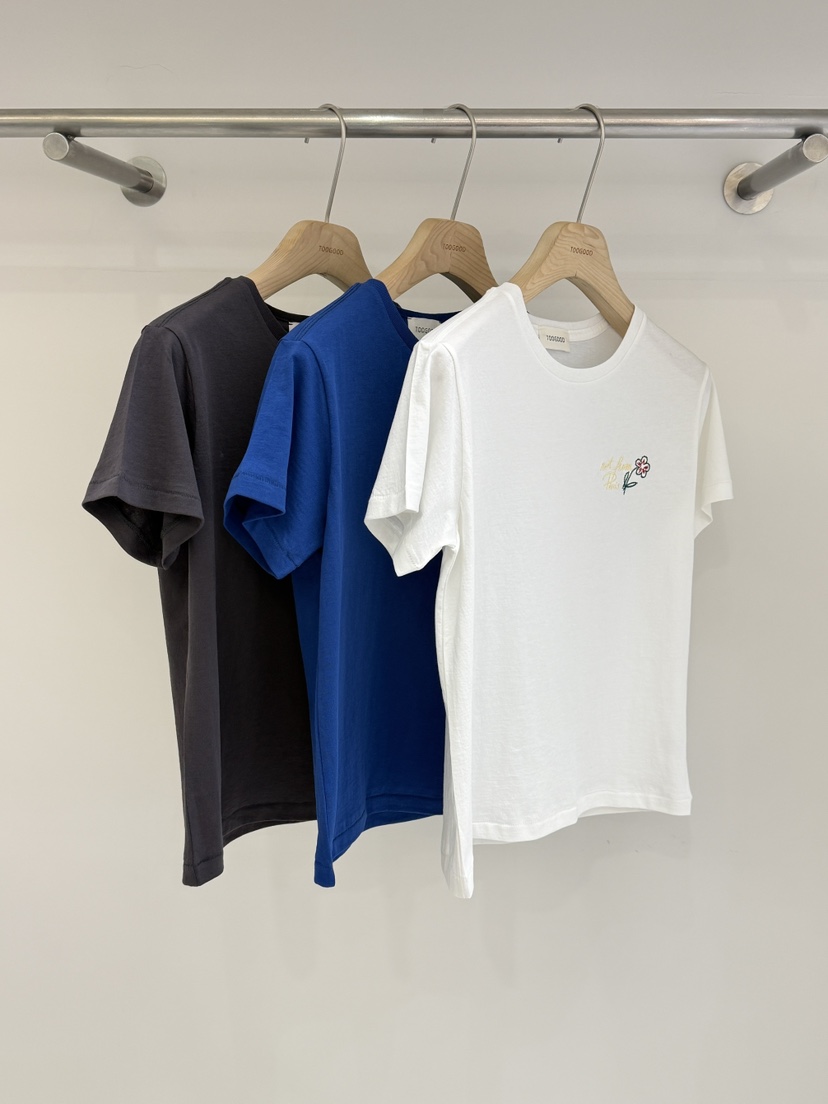 TOOGOOD韓國東大門代購女裝新品熱賣休閑職業26春夏T恤刺繡TOOGOODT恤