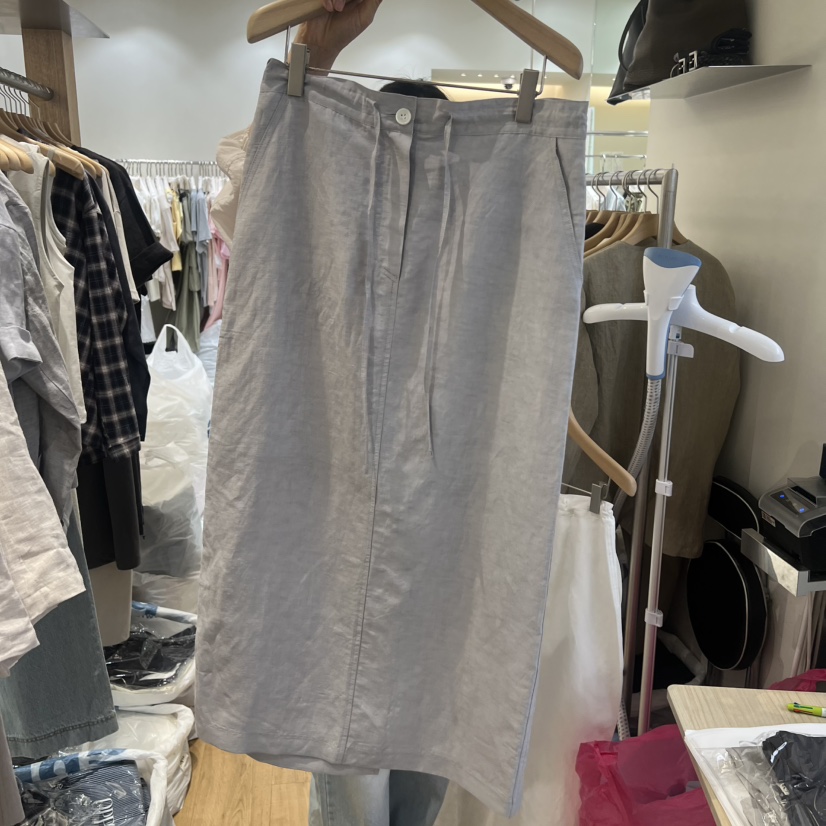 OP PER韓國直郵女士新款26春夏休閑26夏季半身裙中短裙吊帶裙OPPER-simplebeige半身裙/中短裙圖色2