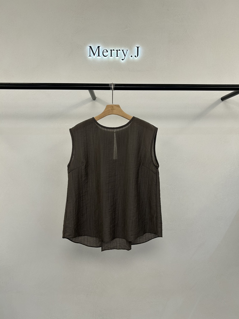 MERRY-J韓國東大門直郵女裝新品26夏季熱賣襯衫蕾絲衫褶皺MERRY-J襯衫/蕾絲衫圖色2