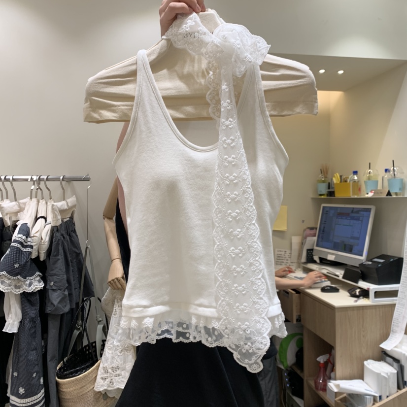 BY FLOW韓國東大門直郵女士新品26春夏吊帶背心不含圍巾BY FLOW吊帶/背心圖色1
