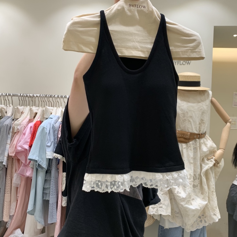 BY FLOW韓國東大門直郵女士新品26春夏吊帶背心不含圍巾BY FLOW吊帶/背心圖色2