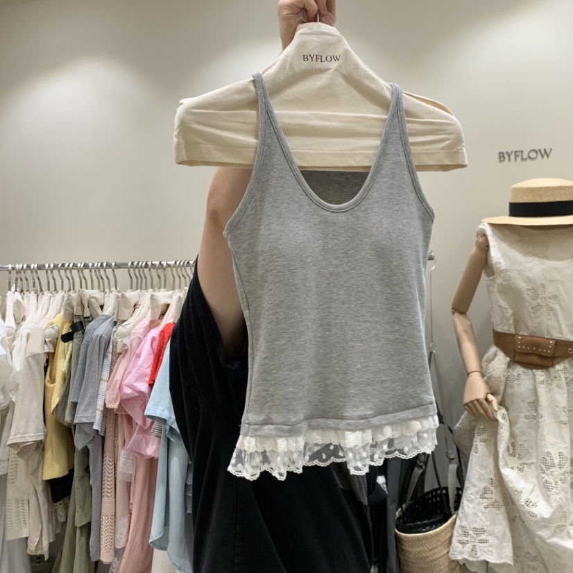 BY FLOW韓國東大門直郵女士新品26春夏吊帶背心不含圍巾BY FLOW吊帶/背心圖色3