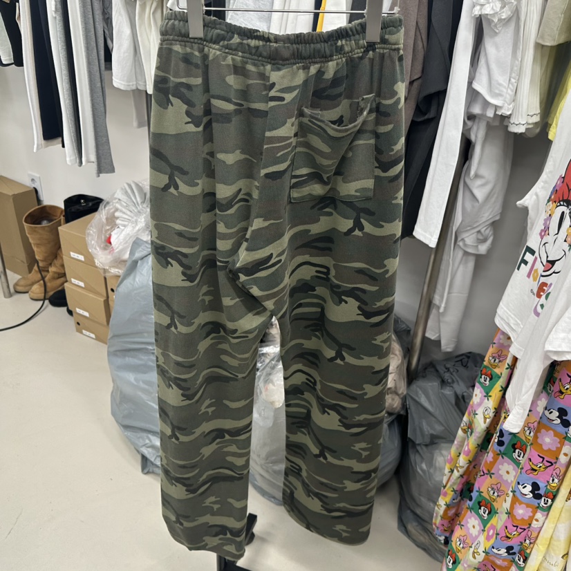 TOPDRESSING東大門實拍韓國女士新品26夏季休閑褲毛圈迷彩TOPDRESSING休閑褲