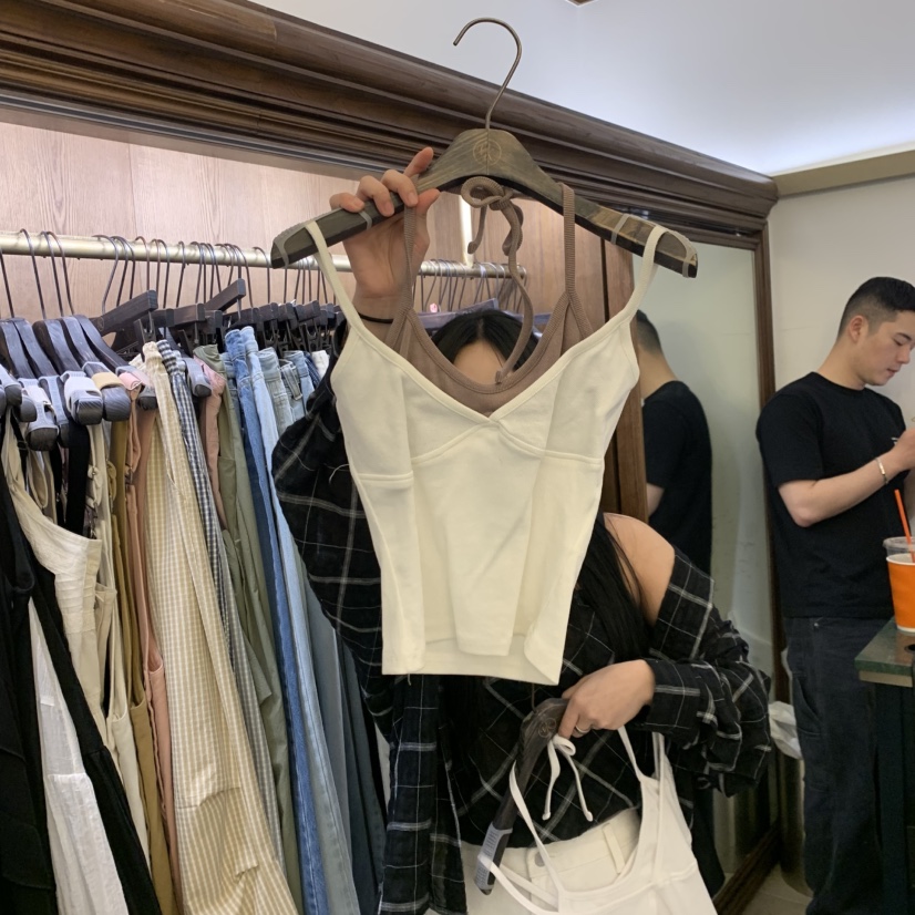 VIRKIN韓國直郵女士新品時尚26夏季熱賣休閑職業吊帶背心VIRKIN吊帶/背心圖色3