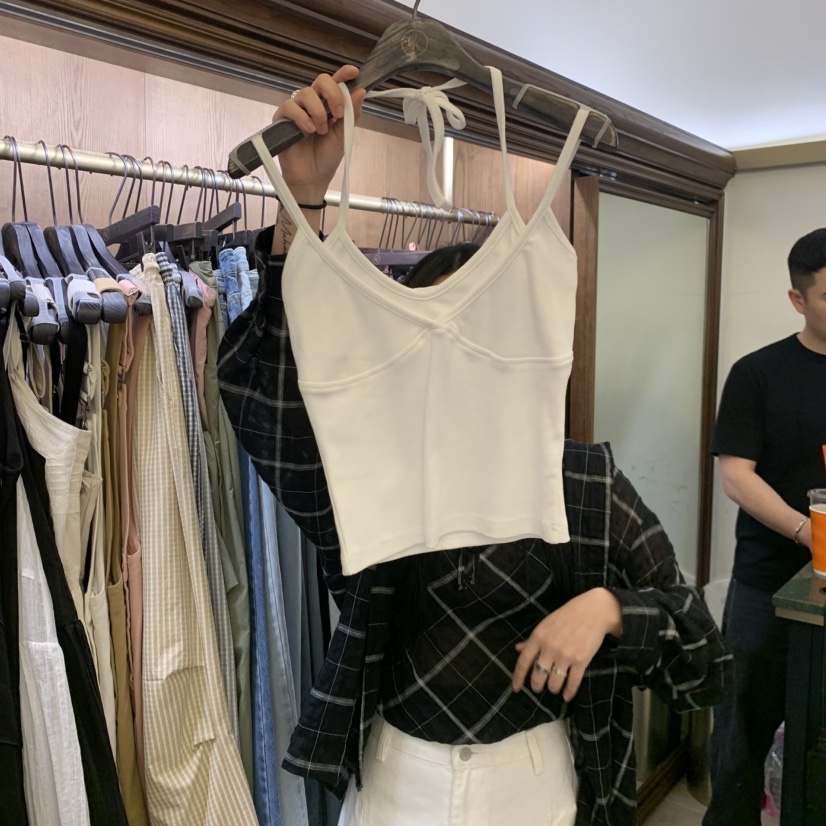 VIRKIN韓國直郵女士新品時尚26夏季熱賣休閑職業吊帶背心VIRKIN吊帶/背心圖色4