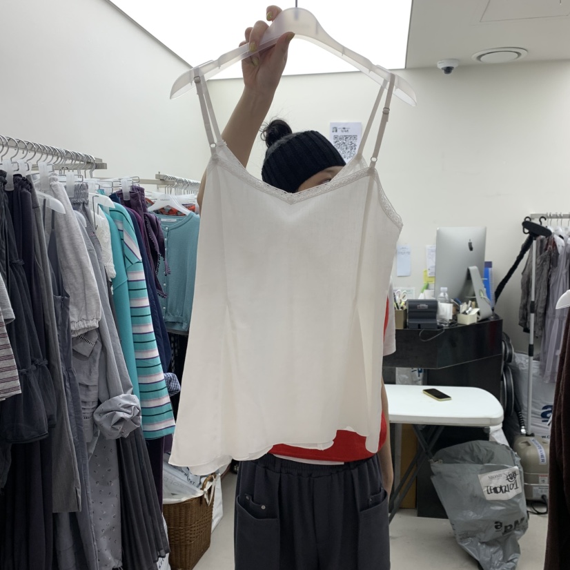 SOLD OUT韓國代購女士新款26春夏熱賣26夏季休閑吊帶背心SOLD OUT吊帶/背心