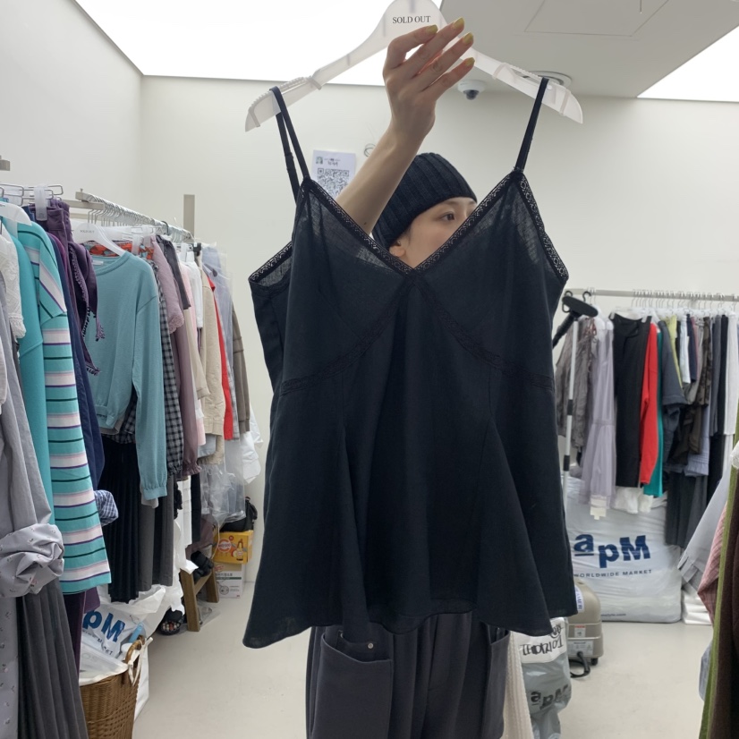 SOLD OUT韓國代購女士新款26春夏熱賣26夏季休閑吊帶背心SOLD OUT吊帶/背心圖色2