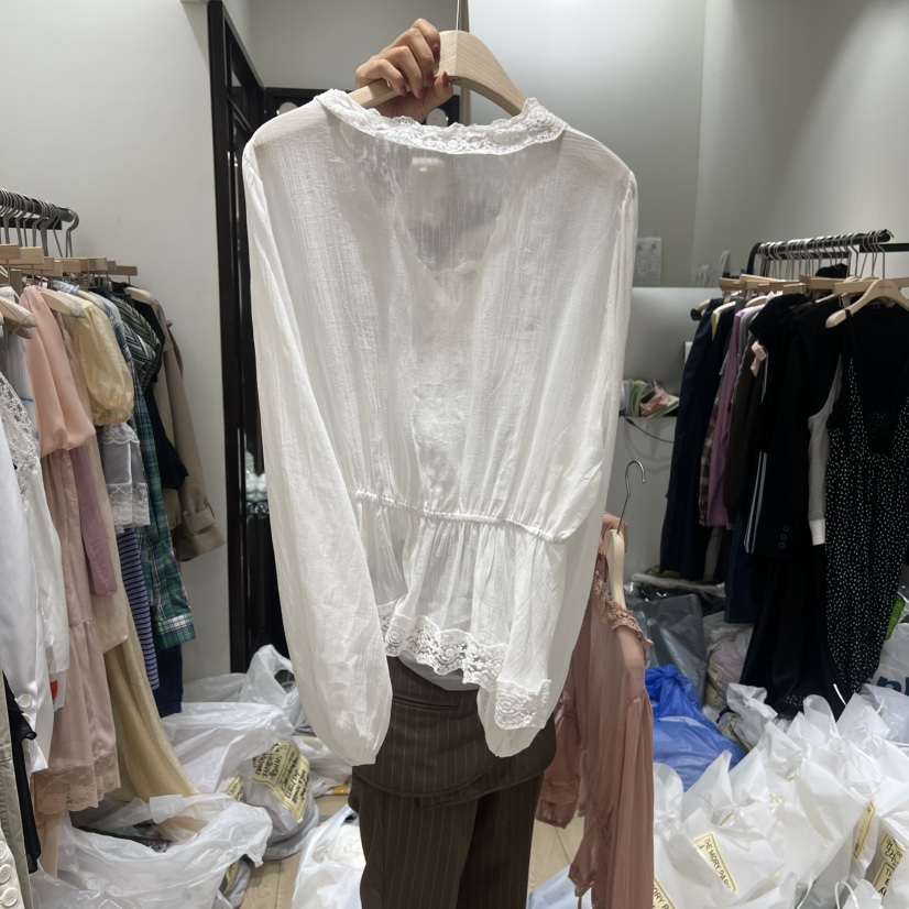 THEMORYPARK韓國直郵實拍女裝新品休閑人氣熱賣襯衫蕾絲衫THE MORY PARK襯衫/蕾絲衫