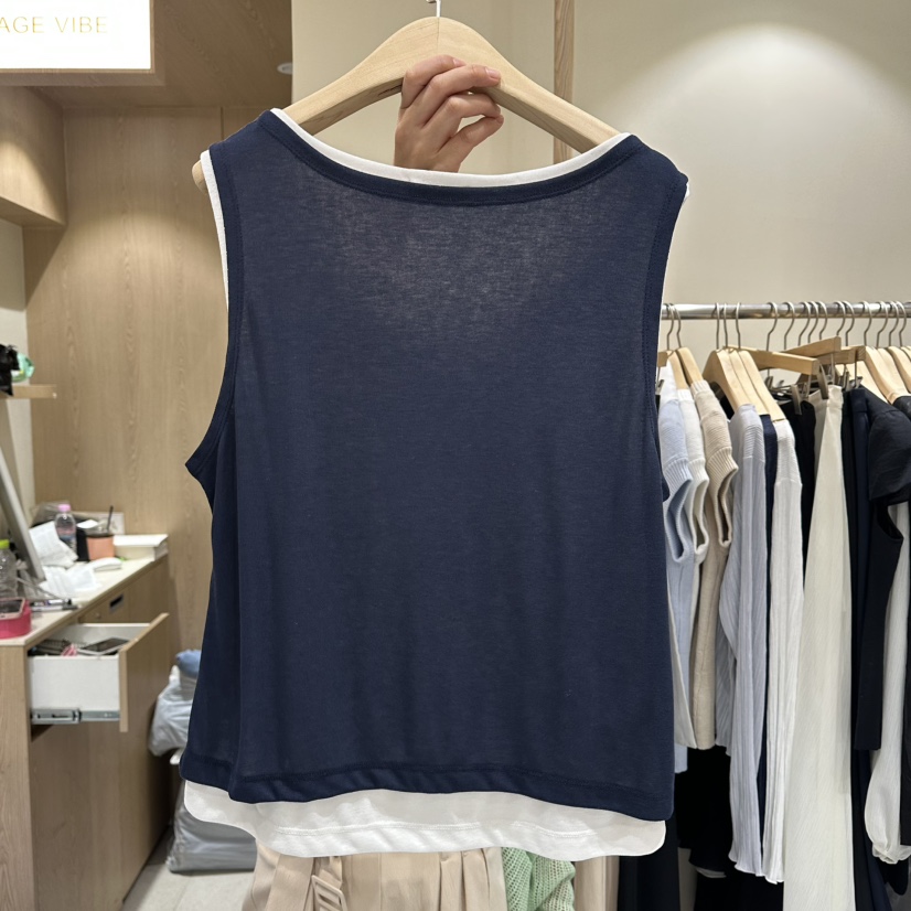 VINTAGE VIBE東大門實拍韓國女裝新品26春夏吊帶背心雙層VINTAGE VIBE吊帶/背心