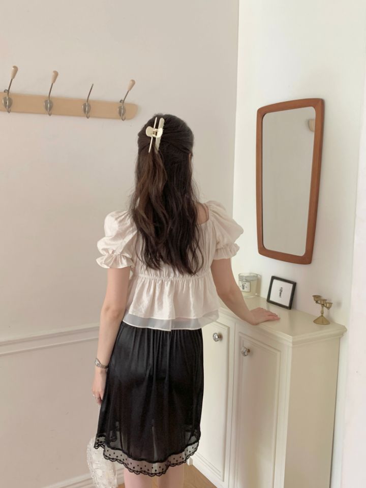 CRONG韓國東大門代購女裝新品熱賣休閑時尚職業襯衫蕾絲衫CRONG襯衫/蕾絲衫