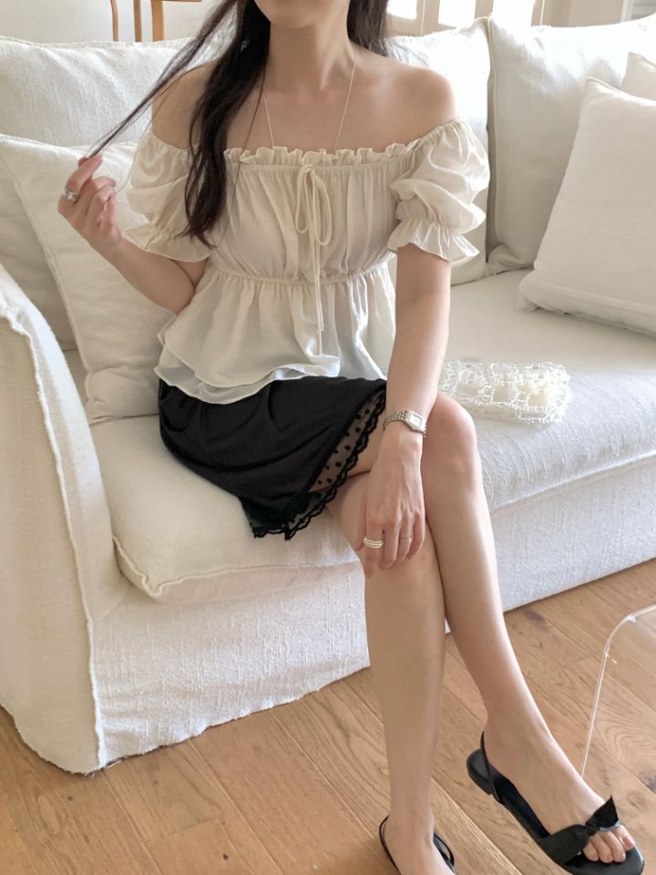 CRONG韓國東大門代購女裝新品熱賣休閑時尚職業襯衫蕾絲衫CRONG襯衫/蕾絲衫