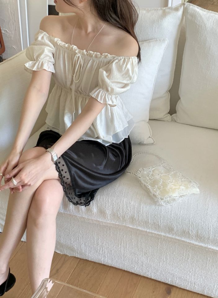 CRONG韓國東大門代購女裝新品熱賣休閑時尚職業襯衫蕾絲衫CRONG襯衫/蕾絲衫