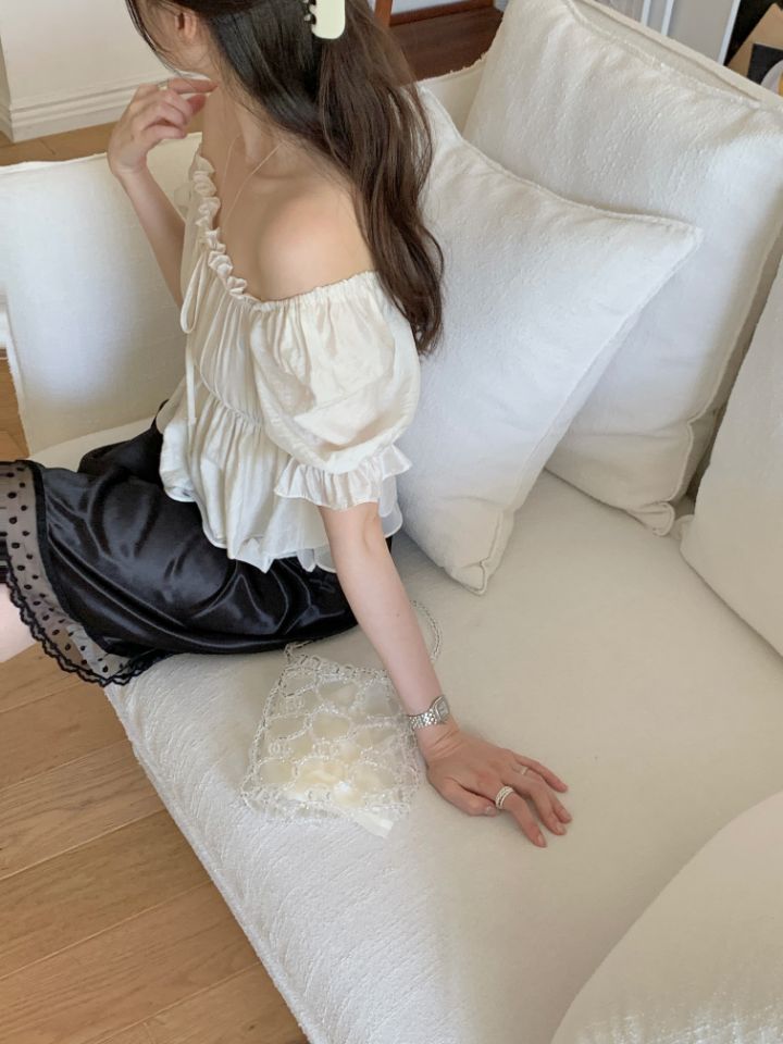 CRONG韓國東大門代購女裝新品熱賣休閑時尚職業襯衫蕾絲衫CRONG襯衫/蕾絲衫