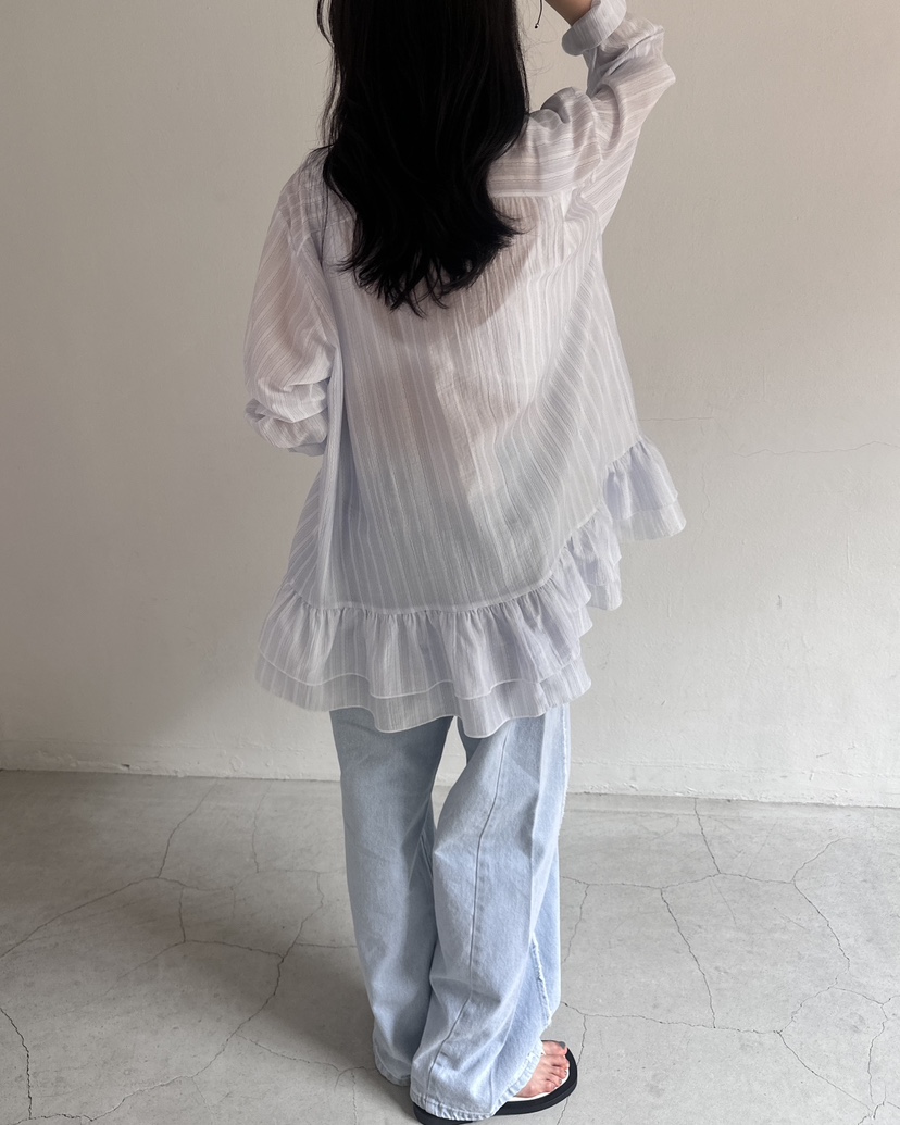 HOWDY/FACT THE NERD東大門實拍韓國女士新款時尚襯衫蕾絲衫HOWDY/FACT THE NERD襯衫/蕾絲衫