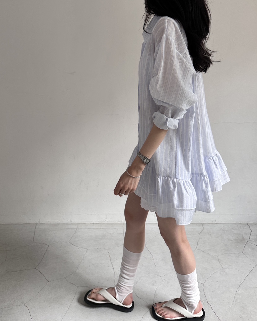 HOWDY/FACT THE NERD東大門實拍韓國女士新款時尚襯衫蕾絲衫HOWDY/FACT THE NERD襯衫/蕾絲衫