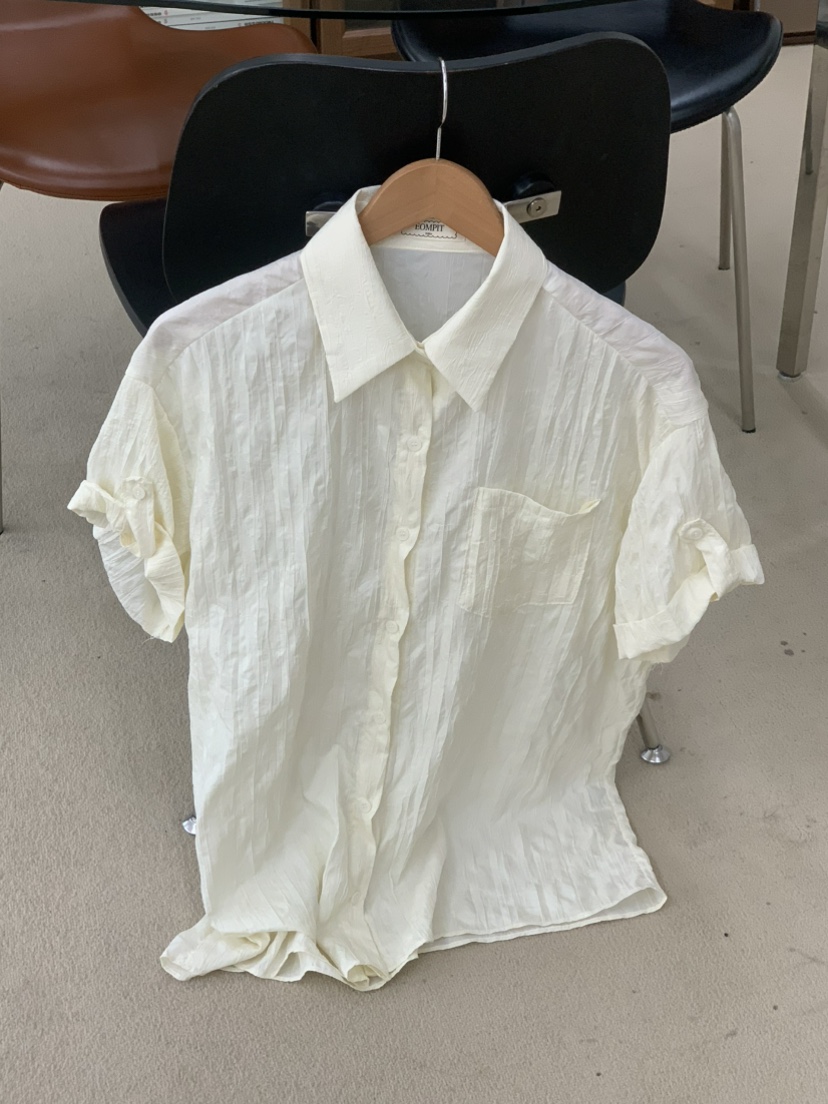 EOMPIT東大門實拍韓國女裝新款休閑人氣推薦時尚襯衫蕾絲衫EOMPIT襯衫/蕾絲衫圖色2