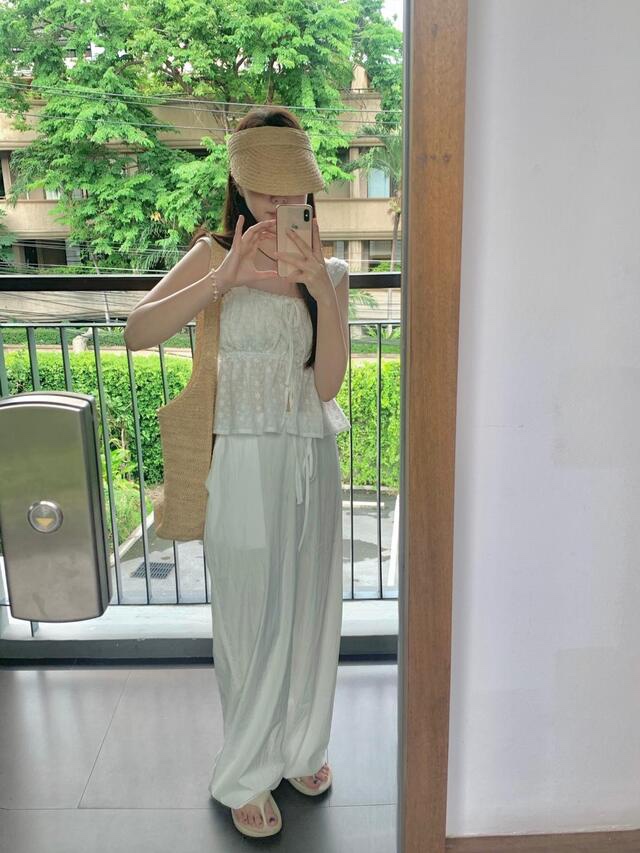 FRILL-T/DADA韓國代購女士新品推薦26春夏時尚吊帶背心FRILL-T/DADA吊帶/背心