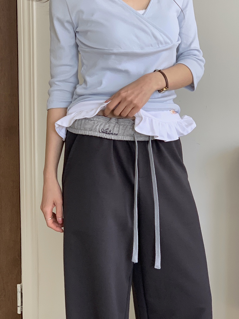 FORMSTUDIO/ATELIENNE韓國代購女士新品休閑26春夏休閑褲FORMSTUDIO/ATELIENNE休閑褲