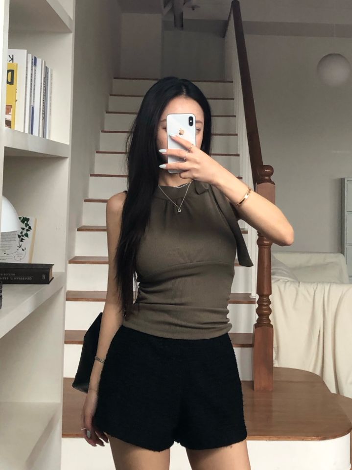 mars韓國代購女裝新品職業26春夏熱賣休閑時尚吊帶背心露肩mars吊帶/背心