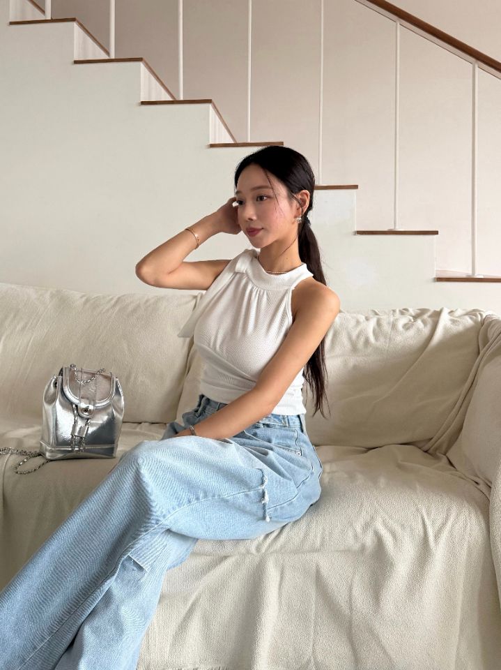 mars韓國代購女裝新品職業26春夏熱賣休閑時尚吊帶背心露肩mars吊帶/背心