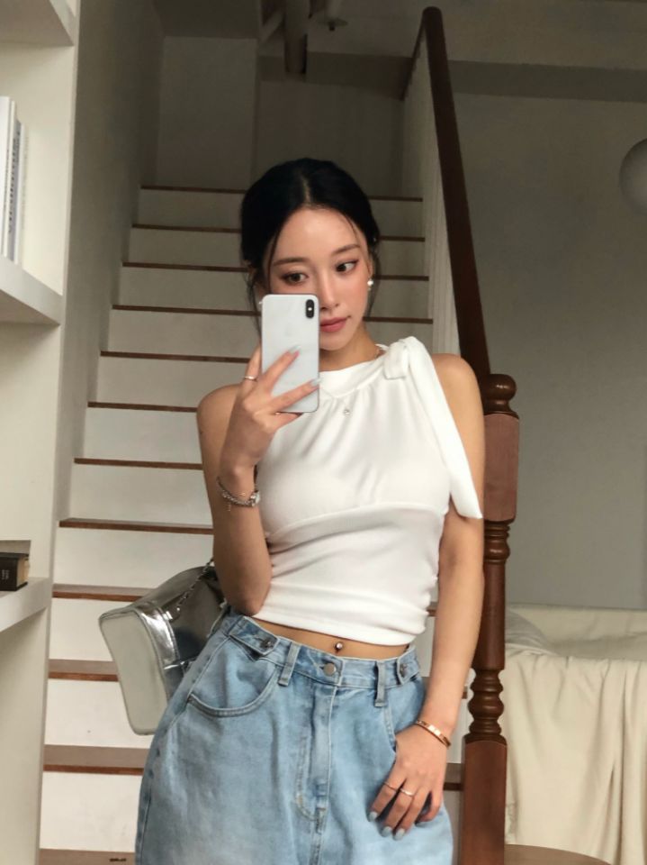 mars韓國代購女裝新品職業26春夏熱賣休閑時尚吊帶背心露肩mars吊帶/背心