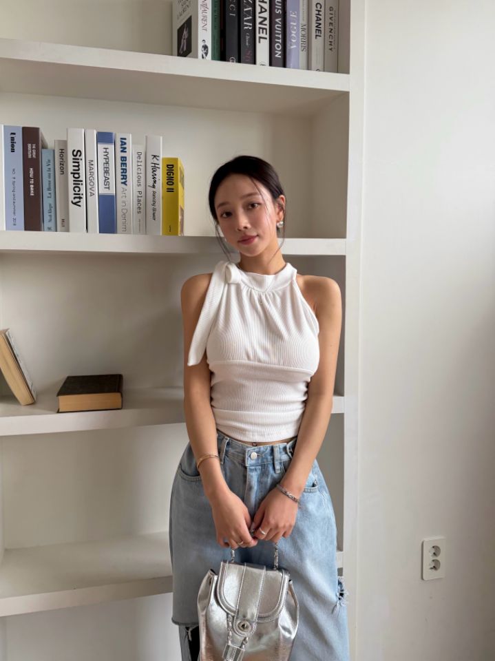 mars韓國代購女裝新品職業26春夏熱賣休閑時尚吊帶背心露肩mars吊帶/背心