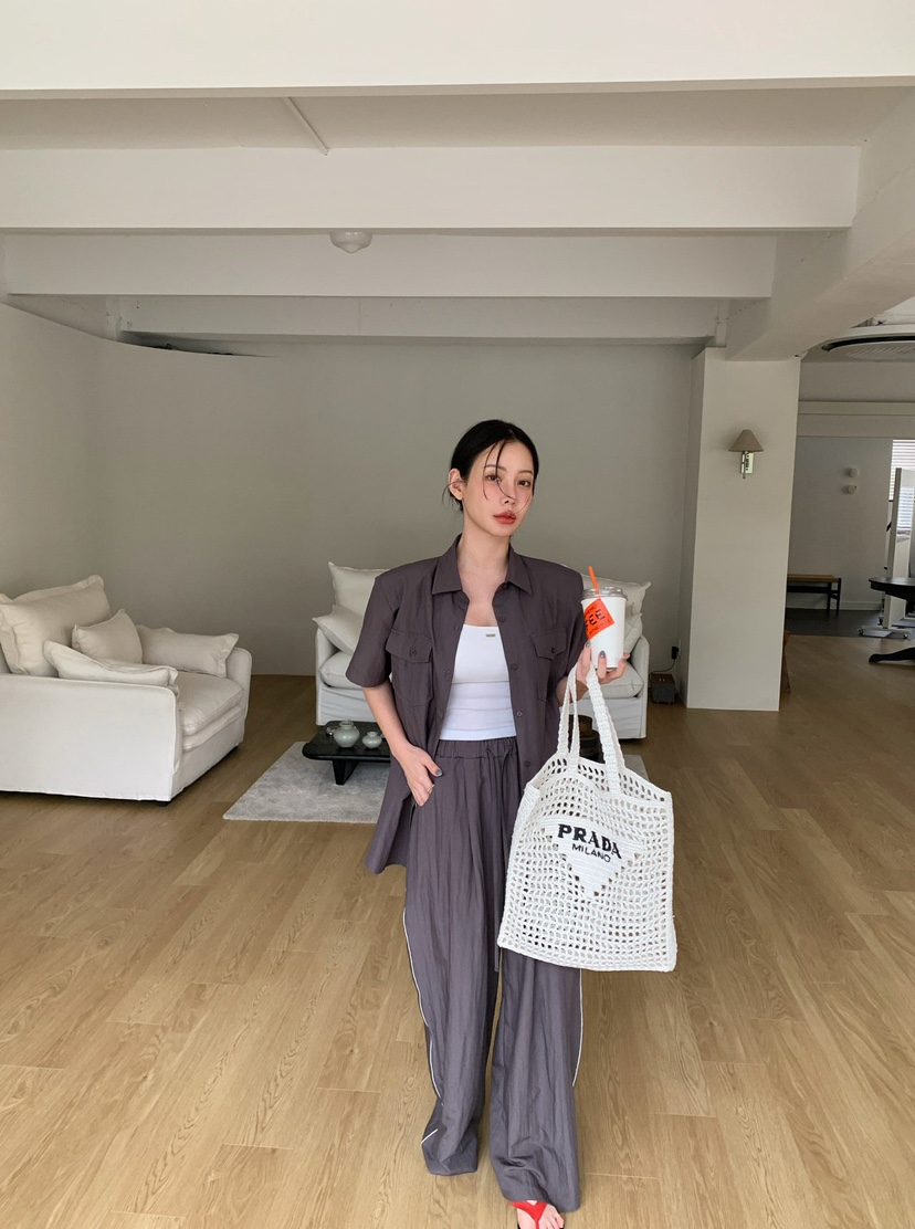 REVE CITE-L東大門實拍韓國女裝新品26夏季26春夏休閑褲REVE CITE-L休閑褲