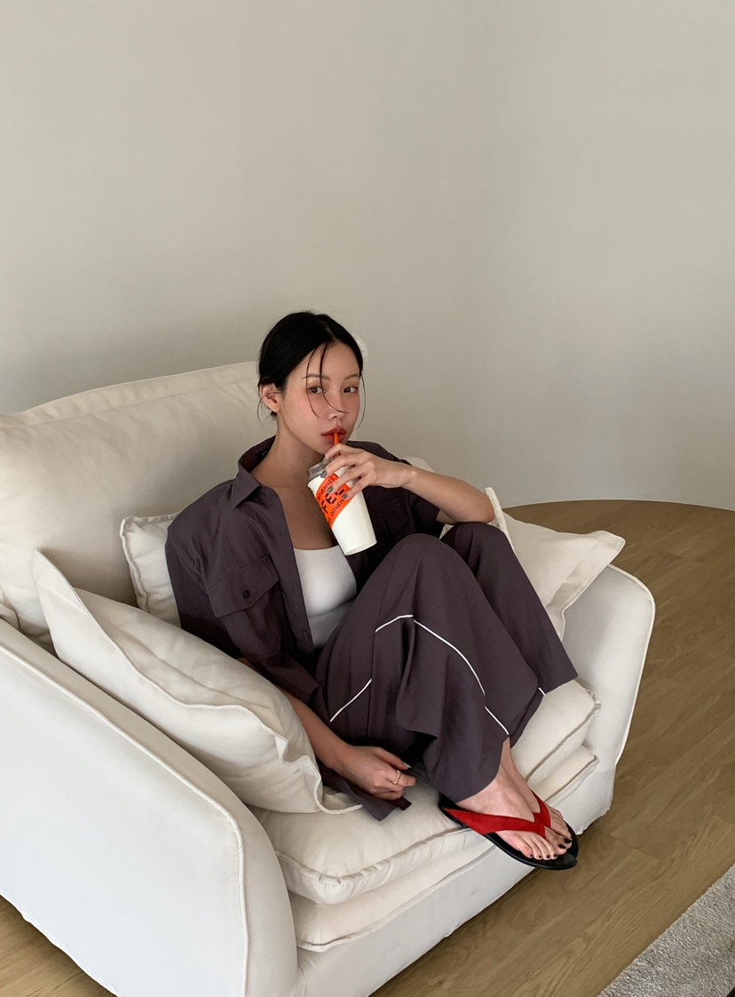 REVE CITE-L東大門實拍韓國女裝新品26夏季26春夏休閑褲REVE CITE-L休閑褲